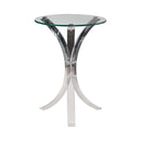 Emmett Round Accent Table Clear - My Sweet Home Furniture (Queens, NY)