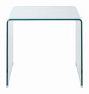Ripley Square End Table Clear - My Sweet Home Furniture (Queens, NY)