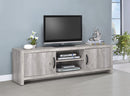 Burke 2-drawer TV Console Grey Driftwood - My Sweet Home Furniture (Queens, NY)