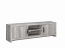 Burke 2-drawer TV Console Grey Driftwood - My Sweet Home Furniture (Queens, NY)