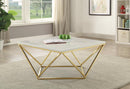 Elana Rectangle 2-shelf Coffee Table Glossy White - My Sweet Home Furniture (Queens, NY)