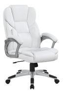 Kaffir Adjustable Height Office Chair White and Silver - My Sweet Home Furniture (Queens, NY)