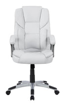 Kaffir Adjustable Height Office Chair White and Silver - My Sweet Home Furniture (Queens, NY)