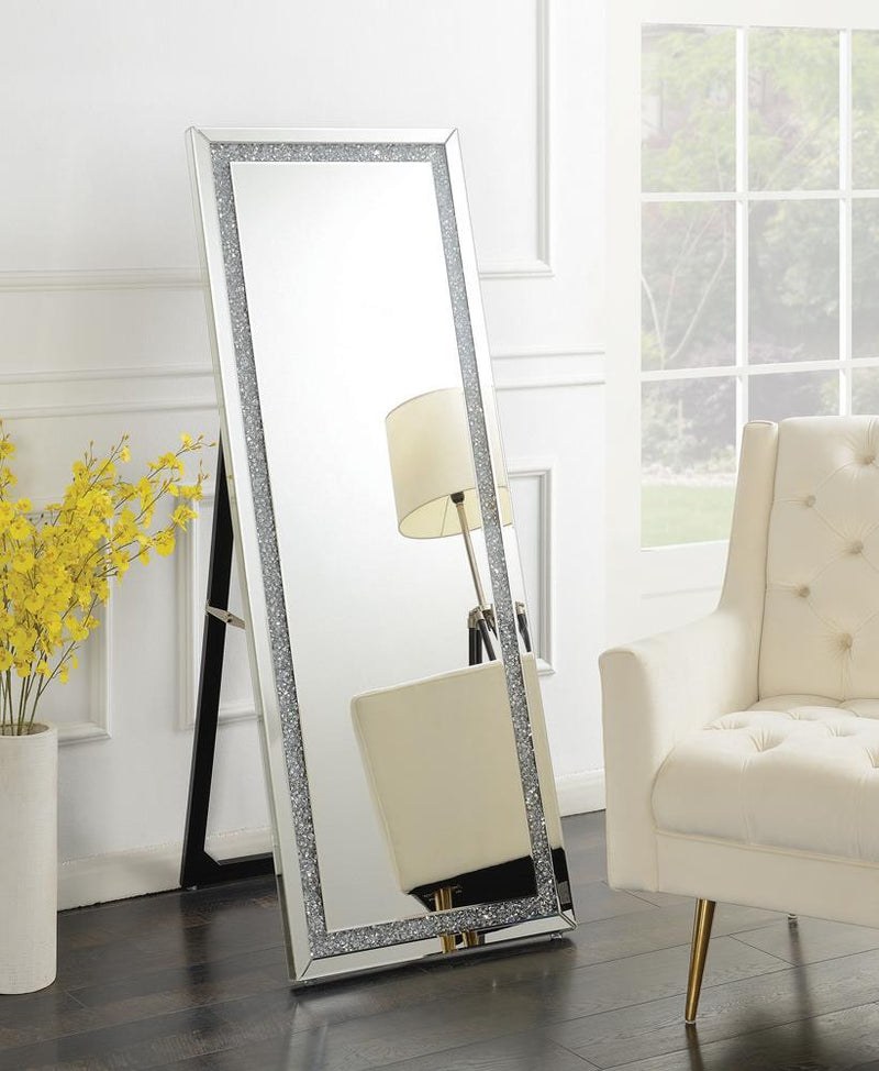 Giddish Cheval Floor Mirror Silver - My Sweet Home Furniture (Queens, NY)