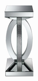 Amalia Square End Table with Lower Shelf Clear Mirror - My Sweet Home Furniture (Queens, NY)