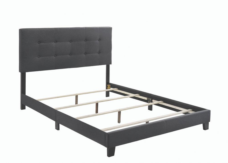 Mapes Tufted Upholstered Eastern King, Queen, Twin & Full Bed Charcoal & Grey - My Sweet Home Furniture (Queens, NY)