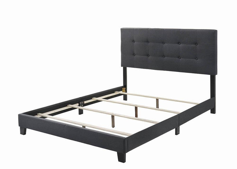 Mapes Upholstered Tufted Full Bed Charcoal - My Sweet Home Furniture (Queens, NY)