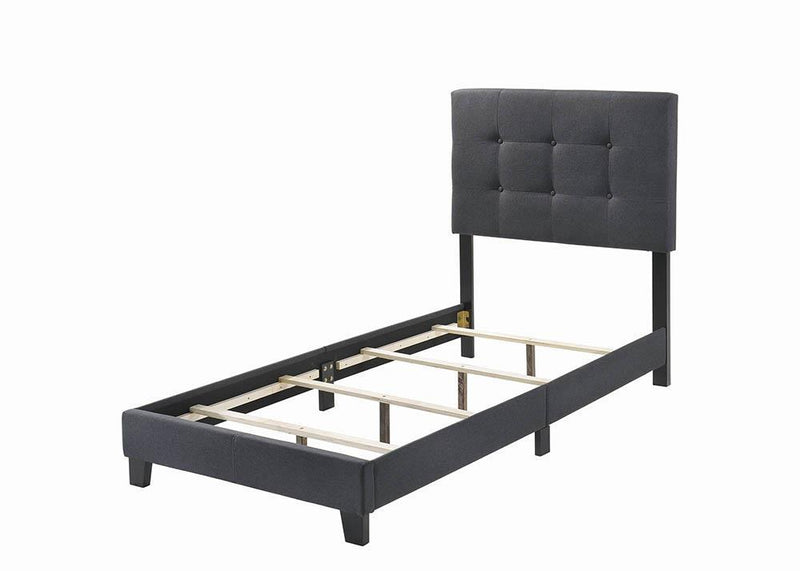 Mapes Tufted Upholstered Eastern King, Queen, Twin & Full Bed Charcoal & Grey - My Sweet Home Furniture (Queens, NY)