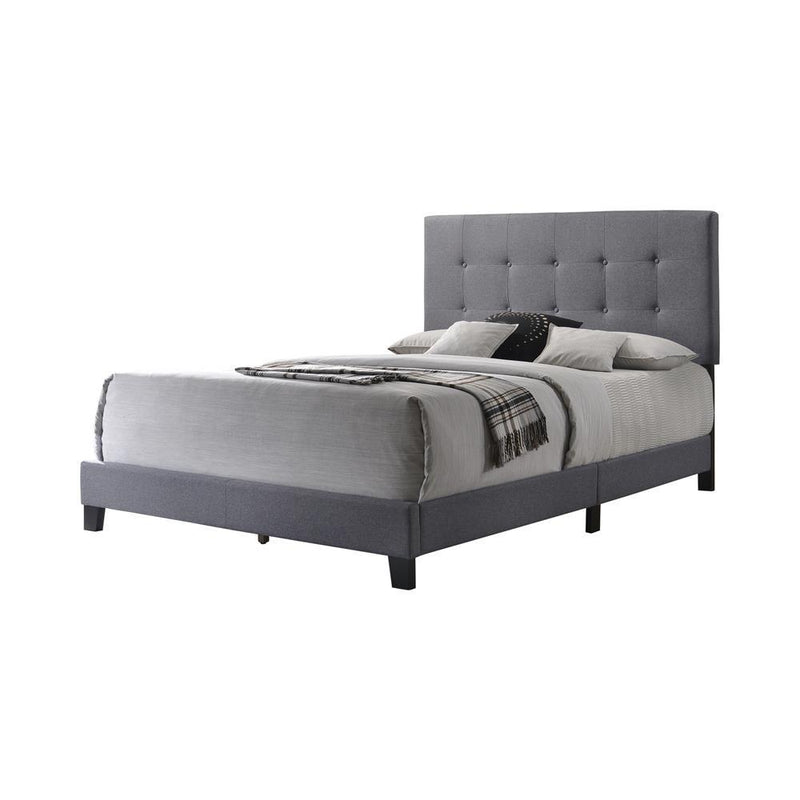 Mapes Tufted Upholstered Eastern King, Queen, Twin & Full Bed Charcoal & Grey - My Sweet Home Furniture (Queens, NY)