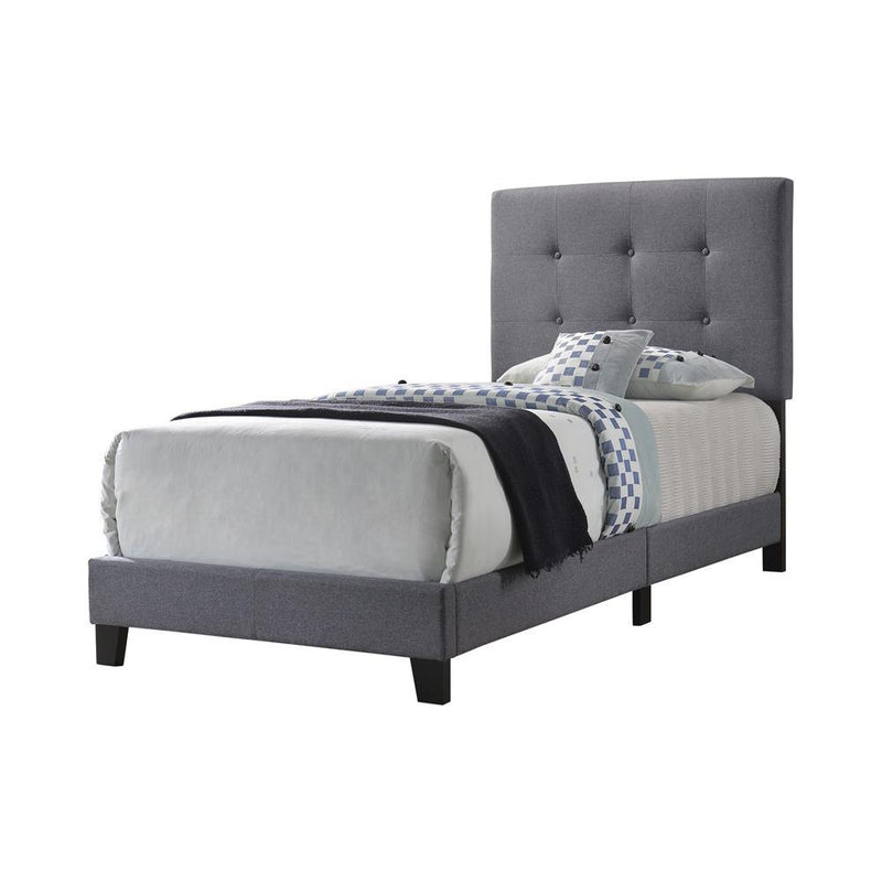 Mapes Tufted Upholstered Eastern King, Queen, Twin & Full Bed Charcoal & Grey - My Sweet Home Furniture (Queens, NY)