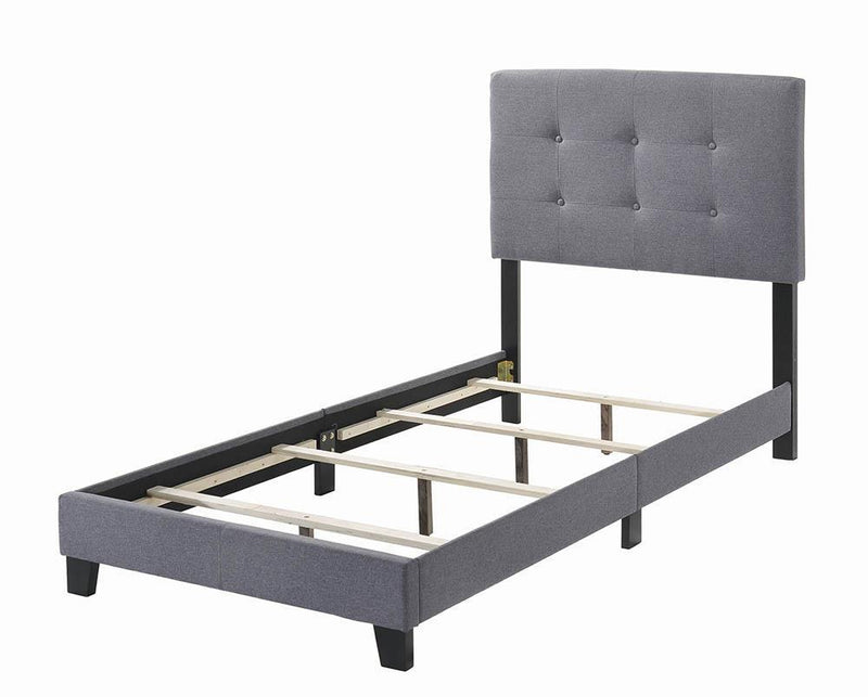 Mapes Tufted Upholstered Eastern King, Queen, Twin & Full Bed Charcoal & Grey - My Sweet Home Furniture (Queens, NY)
