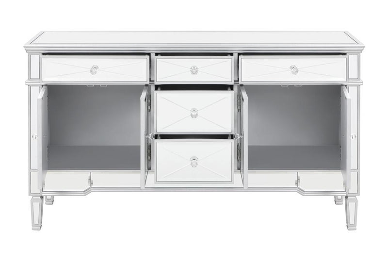 Duchess 5-drawer Accent Cabinet Silver