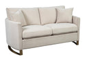 Corliss Upholstered Arched Arms Loveseat Beige - My Sweet Home Furniture (Queens, NY)