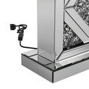 Carmen Geometric Base Table Lamp Silver - My Sweet Home Furniture (Queens, NY)