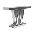 Crocus Rectangular Console Table Silver - My Sweet Home Furniture (Queens, NY)