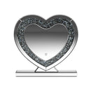 Euston Heart Shape Table Mirror Silver - My Sweet Home Furniture (Queens, NY)