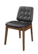 Redbridge Tufted Back Side Chairs Natural Walnut and Black (Set of 2) - My Sweet Home Furniture (Queens, NY)