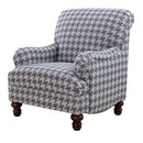 Glenn Recessed Arms Accent Chair Blue - My Sweet Home Furniture (Queens, NY)