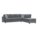 Mccord 2-piece Cushion Back Sectional Dark Grey - My Sweet Home Furniture (Queens, NY)