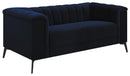 Chalet Tuxedo Arm Loveseat Blue - My Sweet Home Furniture (Queens, NY)