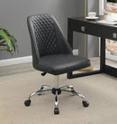 Althea Upholstered Tufted Back Office Chair Grey and Chrome - My Sweet Home Furniture (Queens, NY)