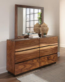 Winslow 6-drawer Dresser Smokey Walnut and Coffee Bean - My Sweet Home Furniture (Queens, NY)
