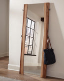Winslow Standing Mirror Smokey Walnut and Coffee Bean - My Sweet Home Furniture (Queens, NY)