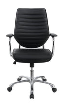 Chase High Back Office Chair Black and Chrome - My Sweet Home Furniture (Queens, NY)