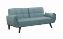 Caufield Biscuit-tufted Sofa Bed Turquoise Blue - My Sweet Home Furniture (Queens, NY)