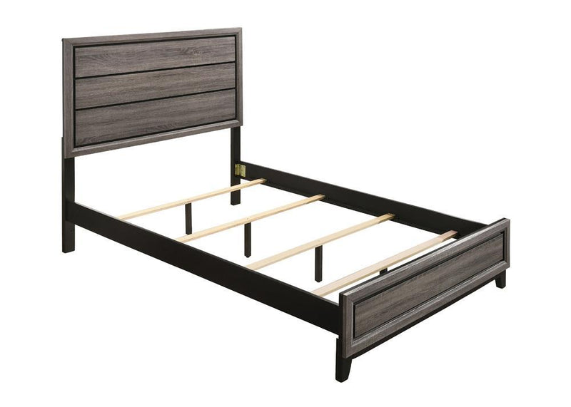 Watson Full & Twin Panel Bed Grey Oak - My Sweet Home Furniture (Queens, NY)