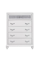 Barzini 5-drawer Chest White - My Sweet Home Furniture (Queens, NY)
