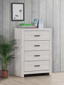 Brantford 4-drawer Chest Coastal White - My Sweet Home Furniture (Queens, NY)