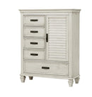 Franco 5-drawer Door Chest Antique White - My Sweet Home Furniture (Queens, NY)