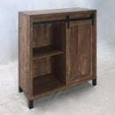 Arlington Bar Cabinet with Sliding Door Rustic Oak - My Sweet Home Furniture (Queens, NY)