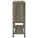 Claremont Sliding Door Bar Cabinet with Lower Shelf Grey Driftwood - My Sweet Home Furniture (Queens, NY)
