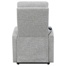 Howie Tufted Upholstered Power Lift Recliner Grey - My Sweet Home Furniture (Queens, NY)