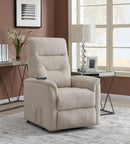 Henrietta Power Lift Recliner with Storage Pocket Beige - My Sweet Home Furniture (Queens, NY)