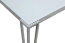 Pauline Rectangular Dining Table with Metal Leg White and Chrome - My Sweet Home Furniture (Queens, NY)