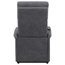 Herrera Power Lift Recliner with Wired Remote Charcoal - My Sweet Home Furniture (Queens, NY)
