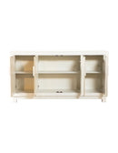 Voula Rectangular 4-door Accent Cabinet White and Gold - My Sweet Home Furniture (Queens, NY)