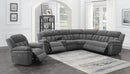 Bahrain 6-piece Upholstered Power Sectional Charcoal - My Sweet Home Furniture (Queens, NY)