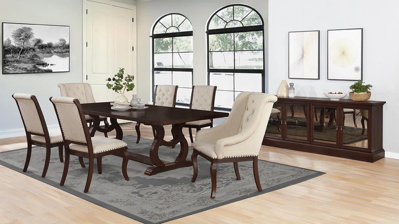 Brockway Trestle Dining Table Antique Java - My Sweet Home Furniture (Queens, NY)