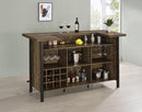 Bellemore Rectangular Storage Bar Unit Rustic Oak - My Sweet Home Furniture (Queens, NY)