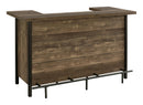 Bellemore Rectangular Storage Bar Unit Rustic Oak - My Sweet Home Furniture (Queens, NY)