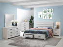Brantford Eastern King Panel Bed Coastal White - My Sweet Home Furniture (Queens, NY)