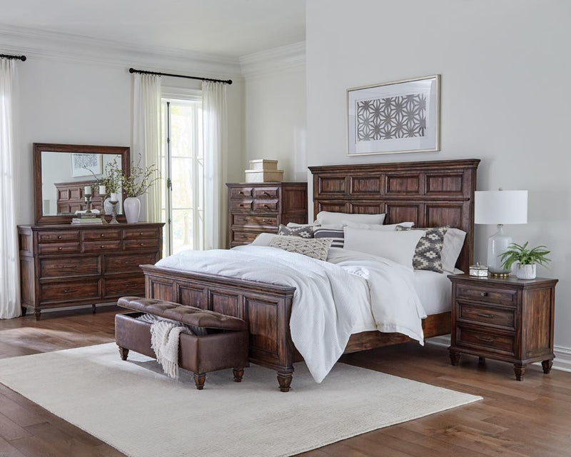 Avenue 3-drawer Nightstand Weathered Burnished Brown - My Sweet Home Furniture (Queens, NY)