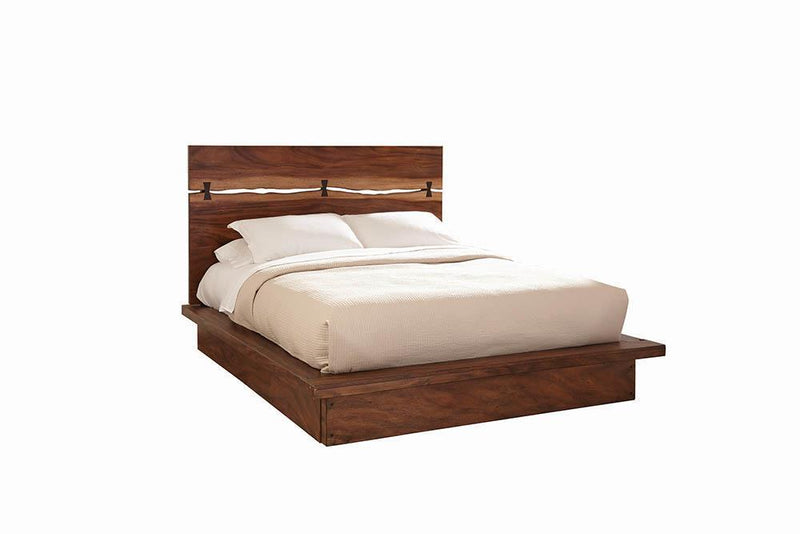 Winslow Queen Bed Smokey Walnut and Coffee Bean - My Sweet Home Furniture (Queens, NY)