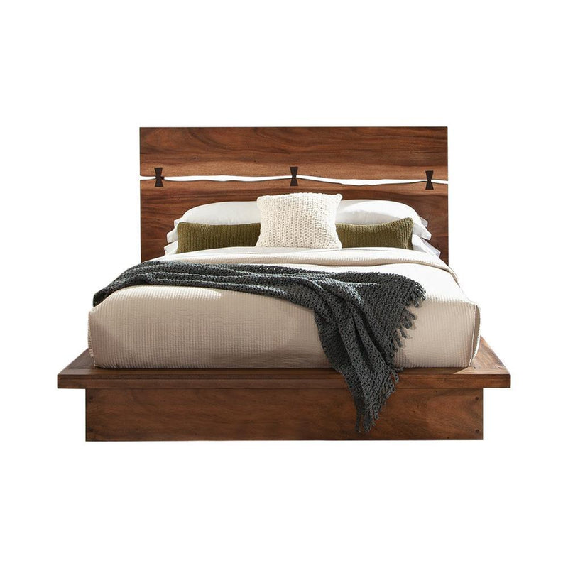 Winslow California King, E.King & Queen Bed Smokey Walnut and Coffee Bean - My Sweet Home Furniture (Queens, NY)
