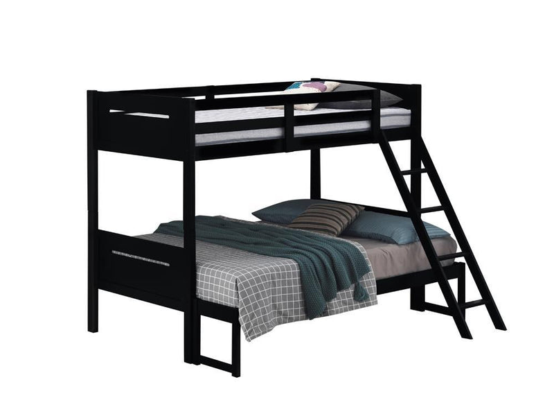 Littleton Twin Over Full Bunk Bed Black