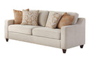 Christine Upholstered Cushion Back Sofa Beige - My Sweet Home Furniture (Queens, NY)